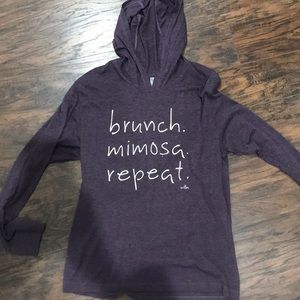 Long sleeve brunch. Mimosa. Repeat shirt